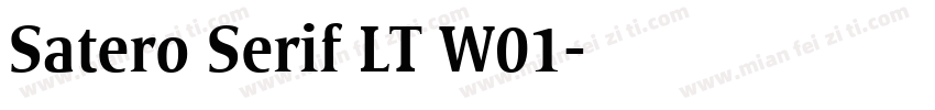 Satero Serif LT W01字体转换